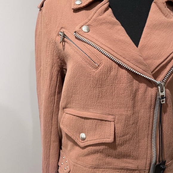 BLANKNYC  Moto cotton textured jacket. Medium NWT 100% Cotton - Picture 2 of 10